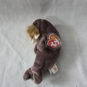 Vintage 1996 Ty Beanie Baby Collection Jolly the Walrus Plush Stuffed Animal Toy